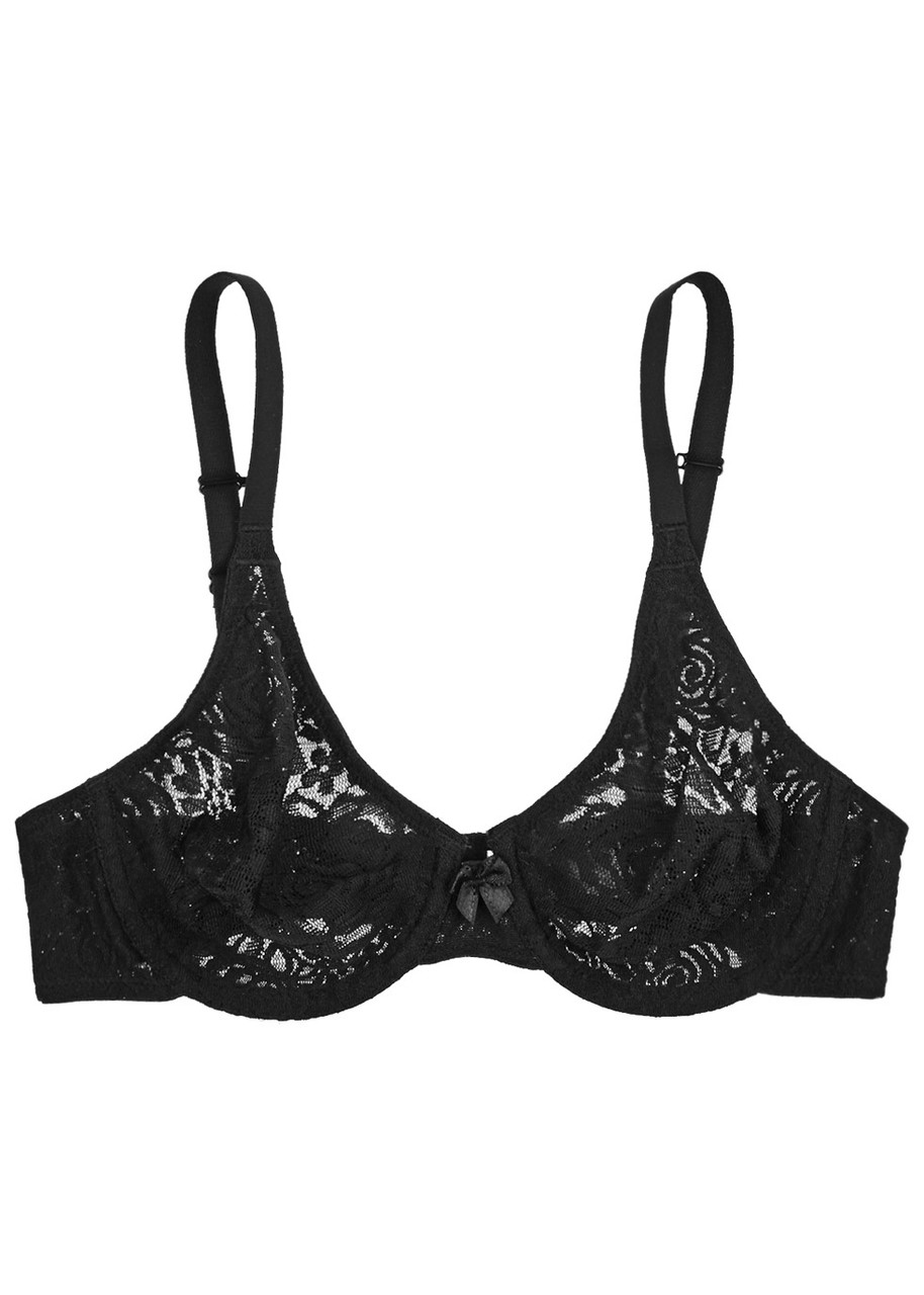 Wacoal Halo Lace Underwired bra - Black - 34E