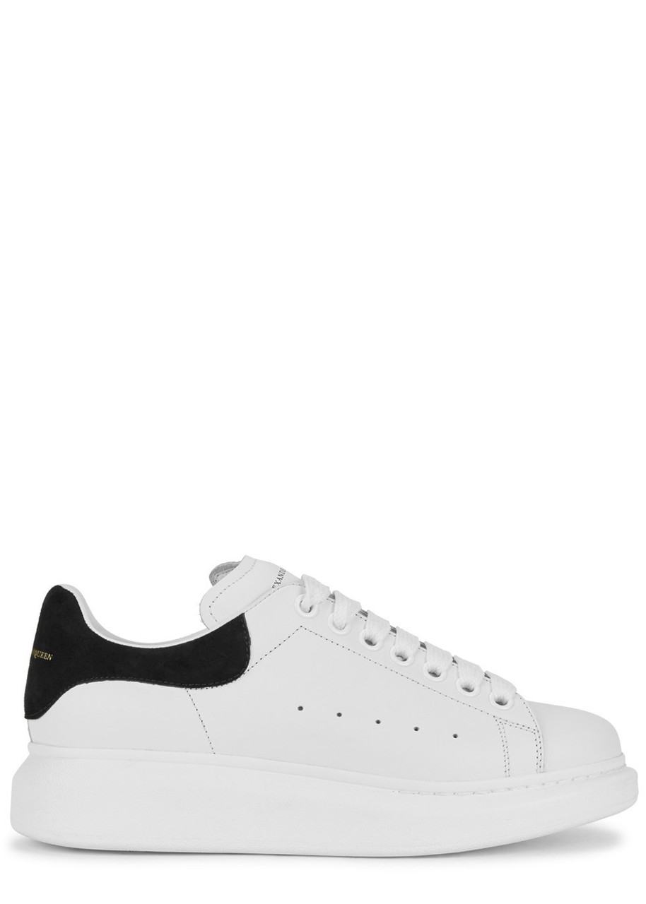 Alexander Mcqueen Oversized White Leather Sneakers, Sneakers, Leather - White And Black - 7