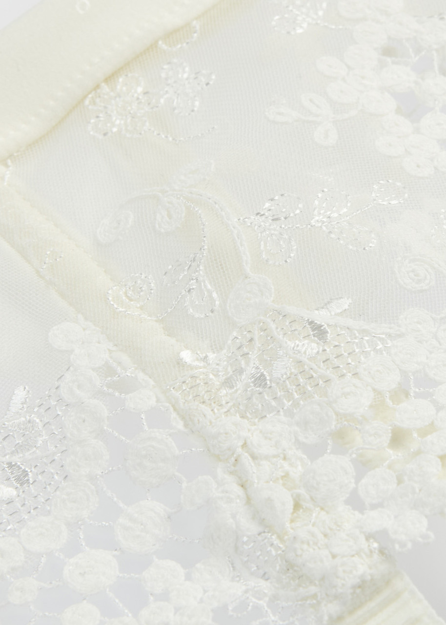  Simone Pérèle Wish Ivory Lace Suspender Belt - 1 