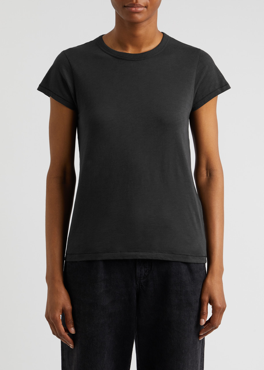 Rag & Bone The Tee Cotton T-shirt In Black