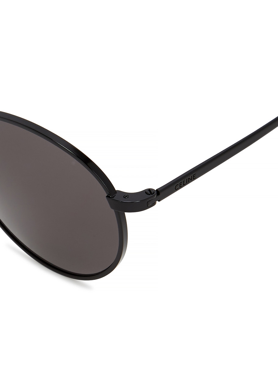  Celine Gold-tone Round-frame Sunglasses 