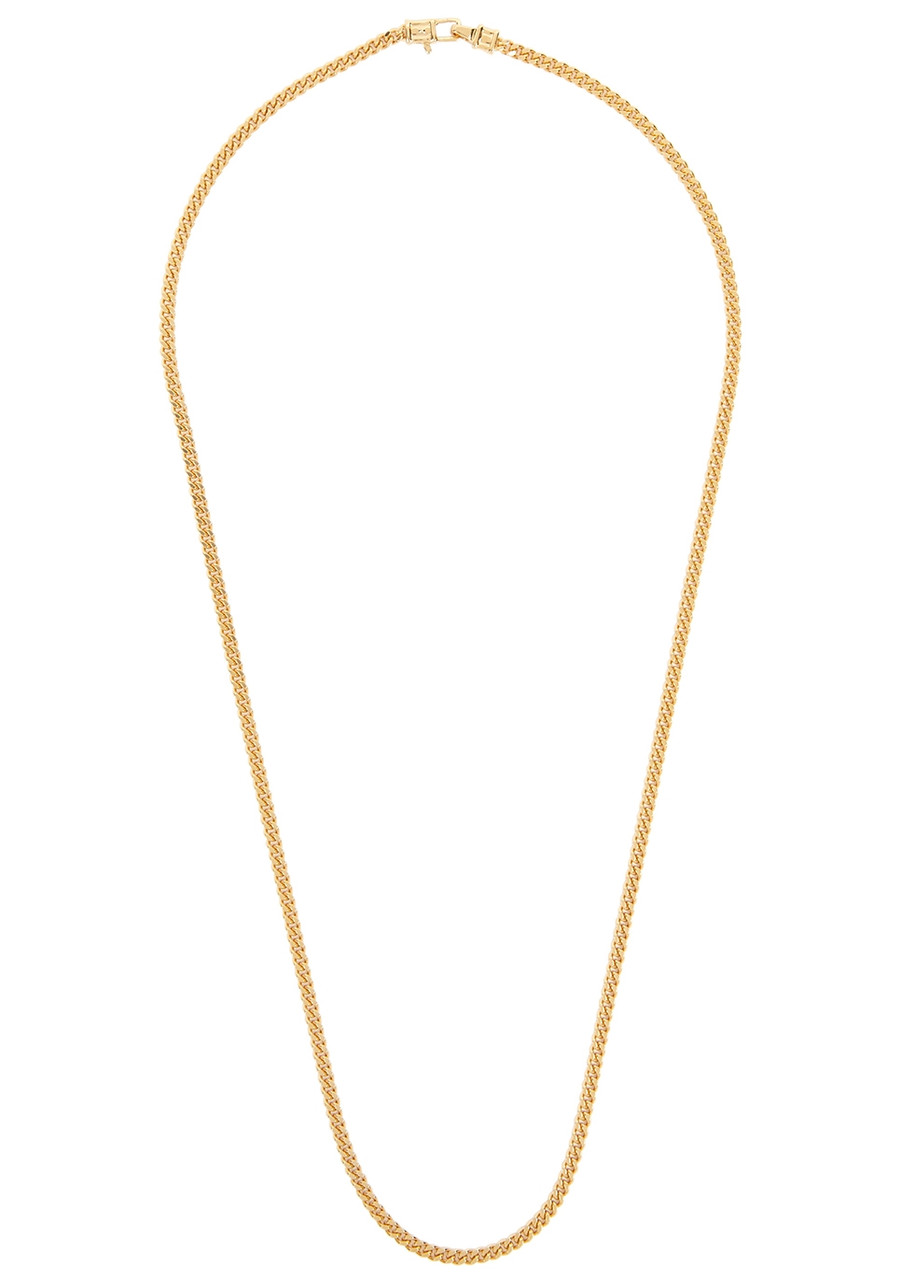 Tom Wood Curb M Gold-plated Chain Necklace