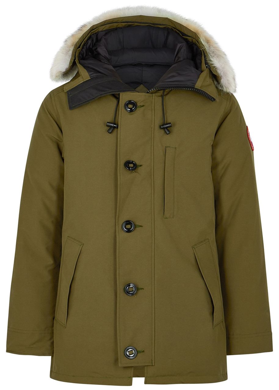 Canada Goose Chateau Fusion Fit Army Green Arctic-tech Parka In Khaki