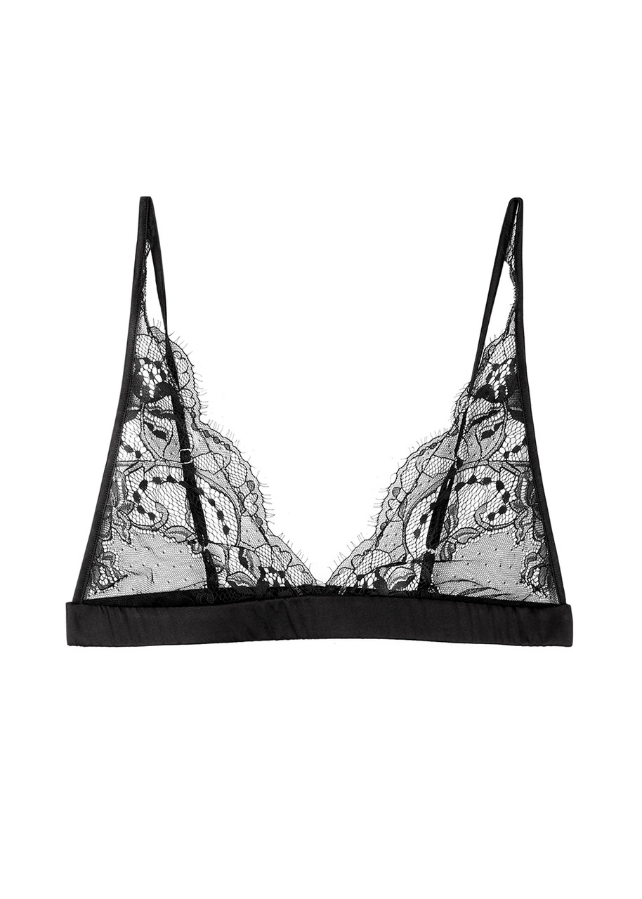 Fleur OF England Signature Boudoir Lace Soft-cup bra - Black - M