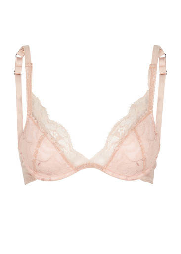 STELLA McCARTNEY S73-159 Lace PLUNGE CONTOUR Bra DAHLIA / Powder Rose ( 30E  )