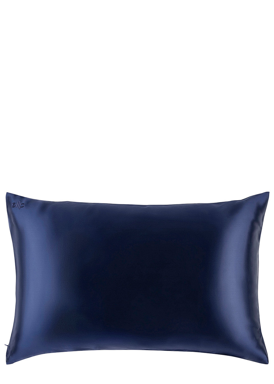 Slip Silk Pillowcase Navy In Navy Blue
