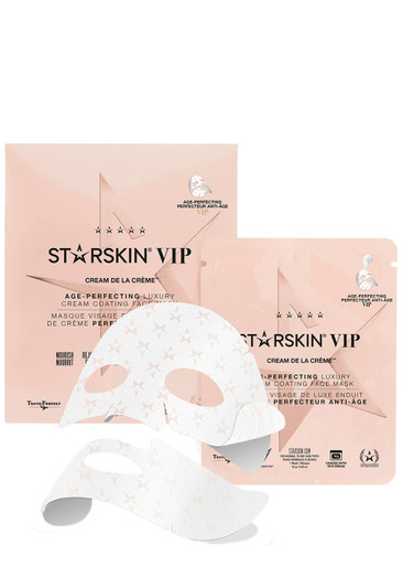 Starskin Vip Cream De La Creme Sheet Mask, Cream, Age-perfecting In White