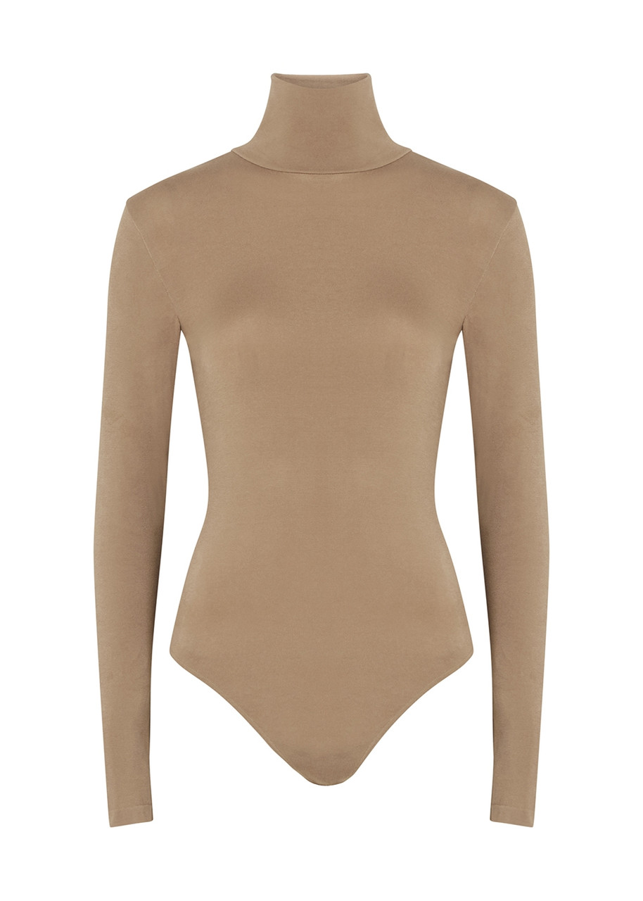 Wolford Colorado Cotton-blend Bodysuit - Light Brown - XS