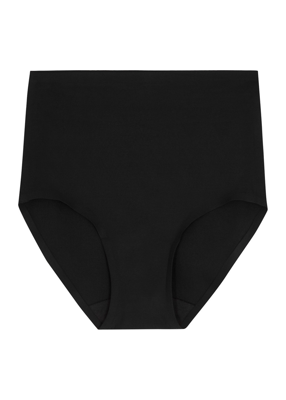 Chantelle Soft Stretch Walnut High-waist Briefs In Black