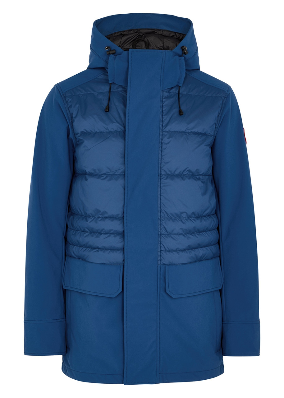 Canada Goose Breton Blue Quilted Tri-durance Shell Jacket In Navy