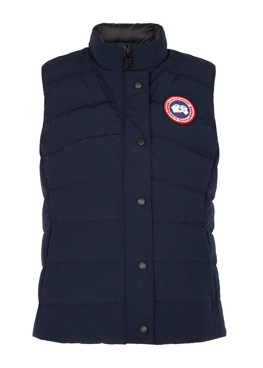 Canada Goose Women's Extra Small Navy Freestyle Quilted Arctic-tech Shell Gilet - Water-resistant - XS