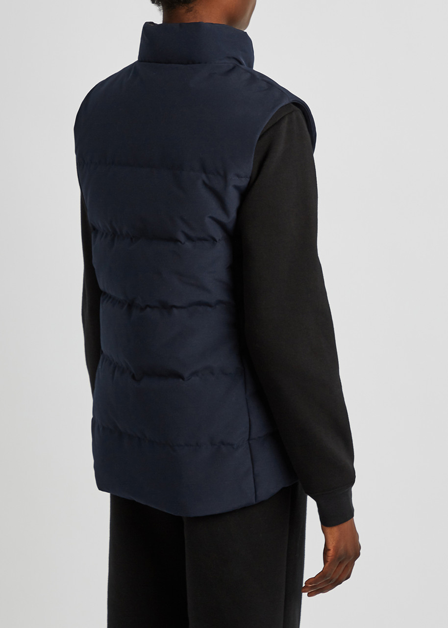  Canada Goose Women's Extra Small Navy Freestyle Quilted Arctic-tech Shell Gilet - Water-resistant - Xs 
