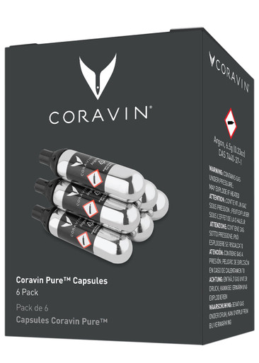 Coravin Coravin Pure Argon Capsules x 6