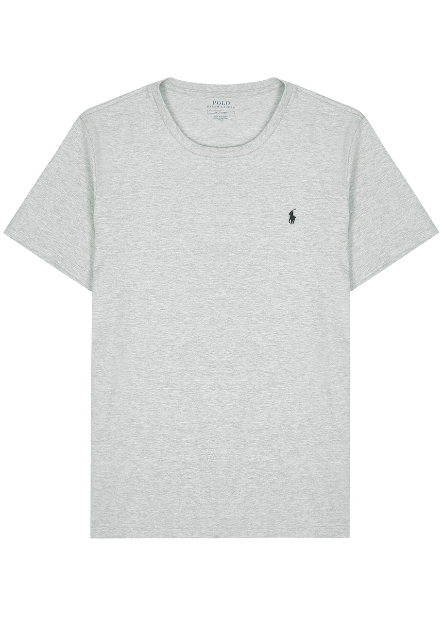 Polo Ralph Lauren Logo-embroidered Cotton T-shirt - Grey - Xxl