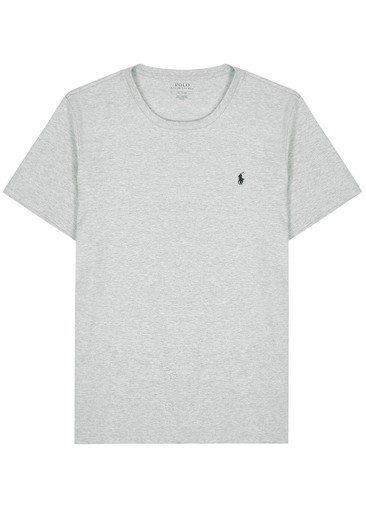 POLO RALPH LAUREN Logo-embroidered cotton T-shirt | Harvey POLO RALPH LAUREN Logo-embroidered cotton T-shirt | Harvey