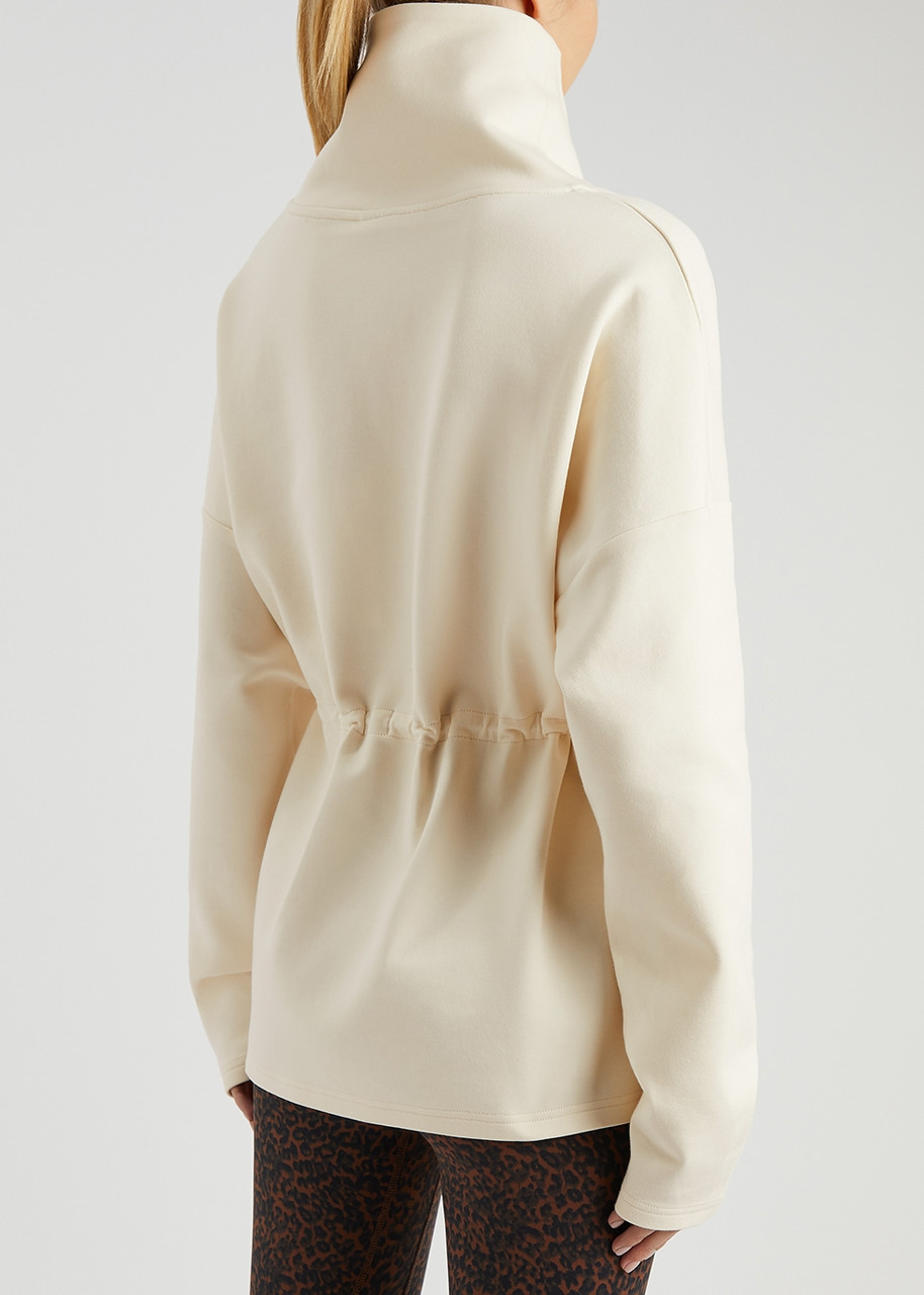 Varley Barton Jersey Sweatshirt, Tops, Cream, Small, Cotton - S 