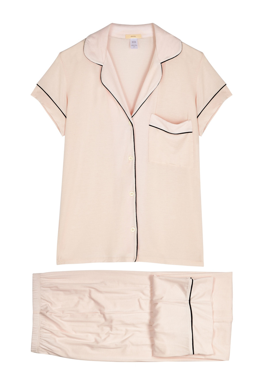 Eberjey Gisele Jersey Pyjama set - Light Pink - S