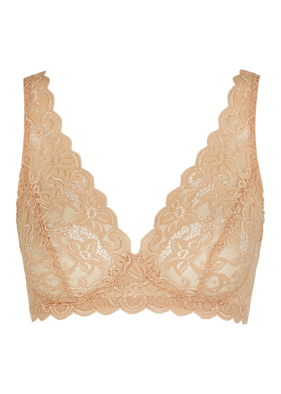 Hanro Moments Lace Soft-cup bra - Beige - 36C