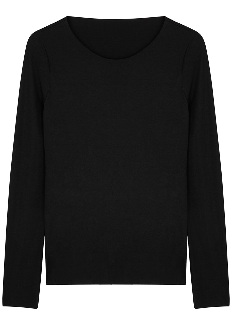 Wolford Aurora Pure Jersey top - Black - XS