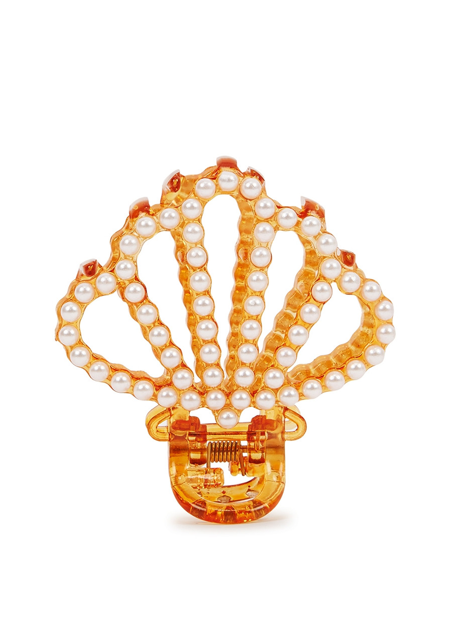 Valet Studio Calypso Embellished Hair Clip - Pearl