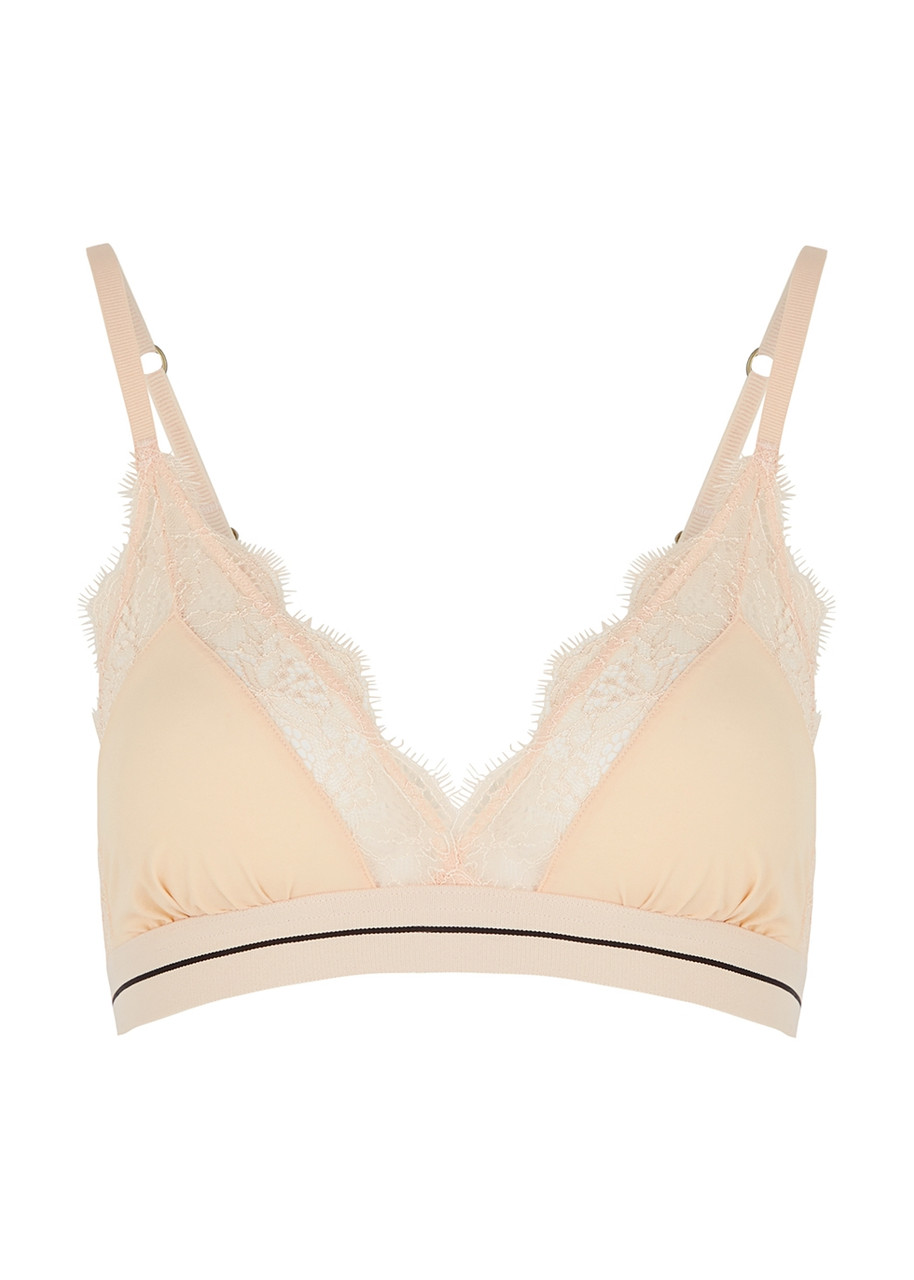 Love Lace Almond Soft-cup bra