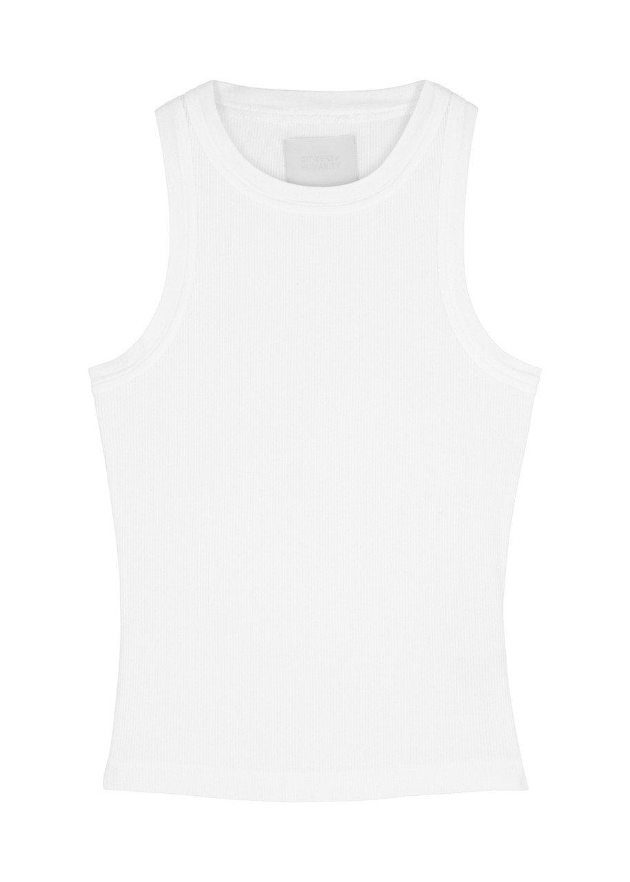 Citizens OF Humanity Isabel Ribbed Stretch-jersey Tank - White - S
