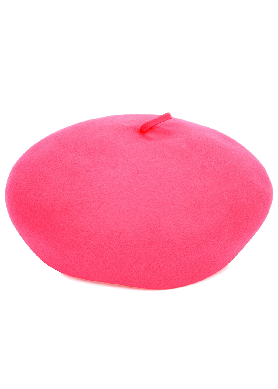  Eugenia Kim Faye Pink Wool Felt Beret - One Size 