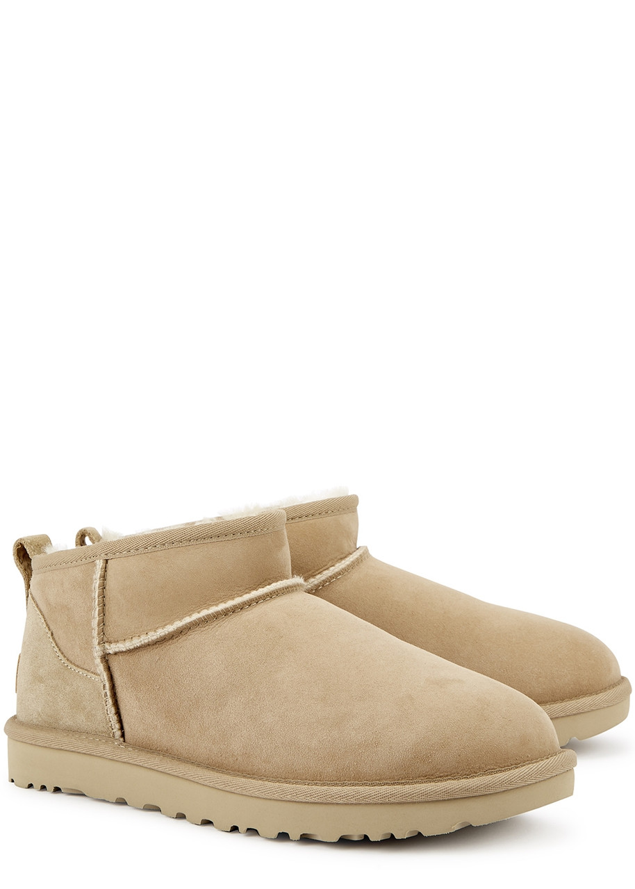 Ugg Classic Ultra Mini Suede Boots - Sand - 5 (IT36 / UK3)
