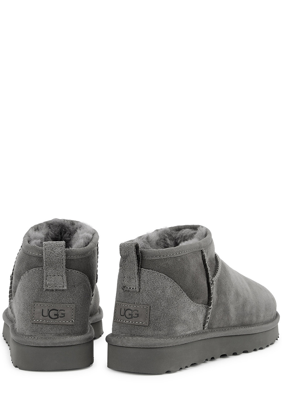  Ugg Classic Ultra Mini Suede Boots - Grey - 3 