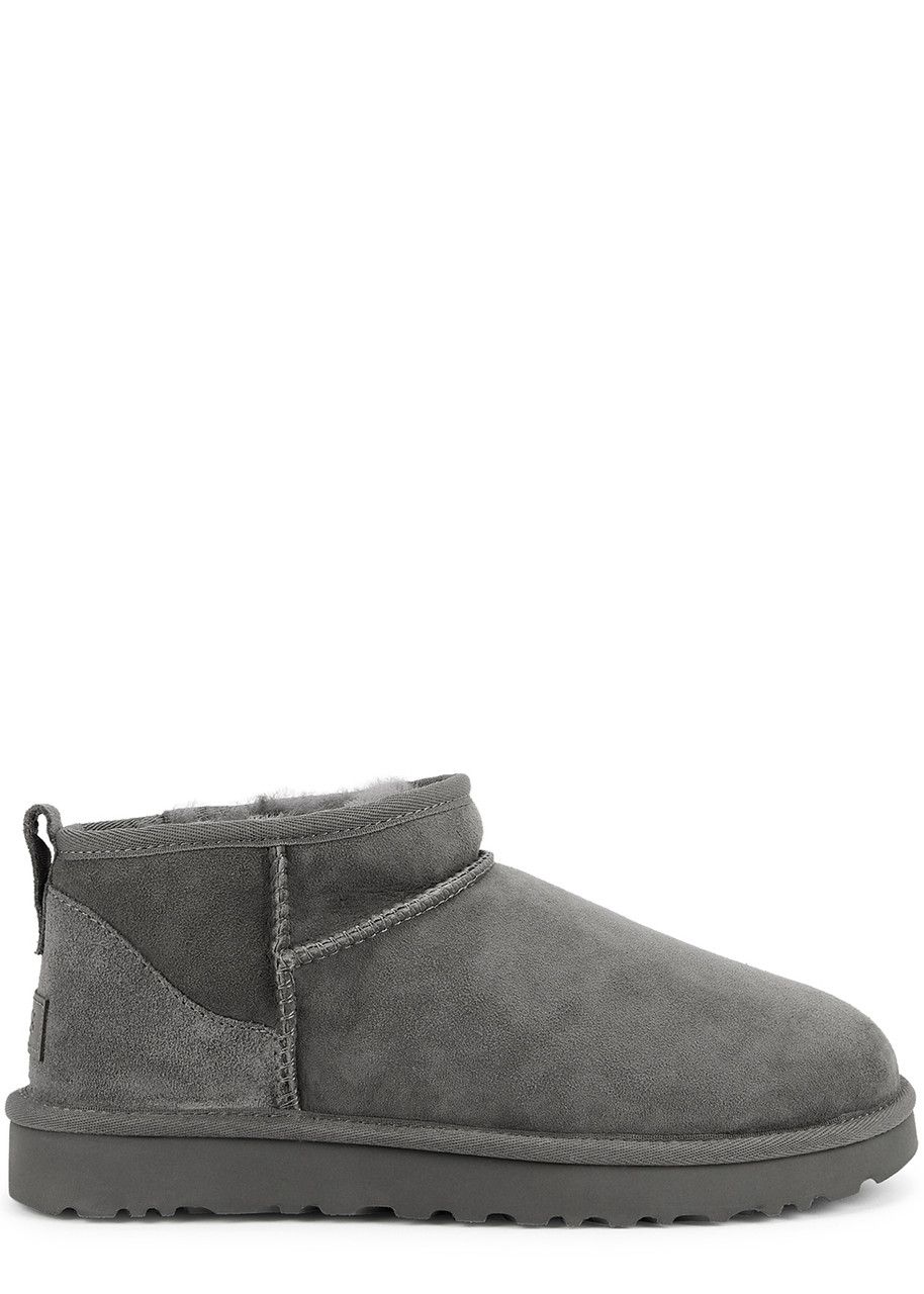  Ugg Classic Ultra Mini Suede Boots - Grey - 3 