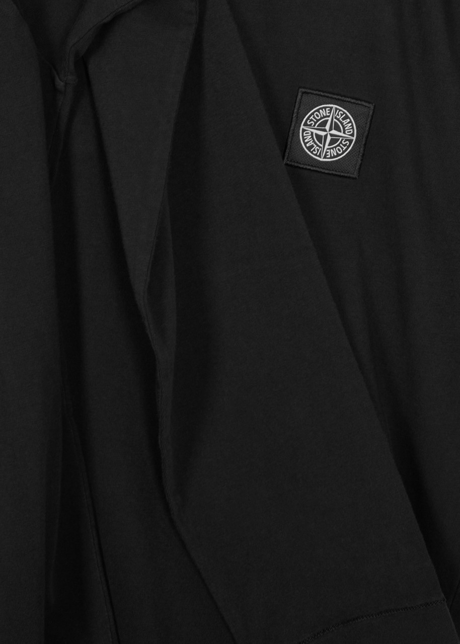 Stone Island Cotton Top (10-12 Years) In Black