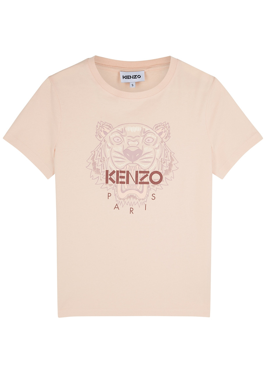 Kenzo Tiger-print Cotton T-shirt - Pink - XL
