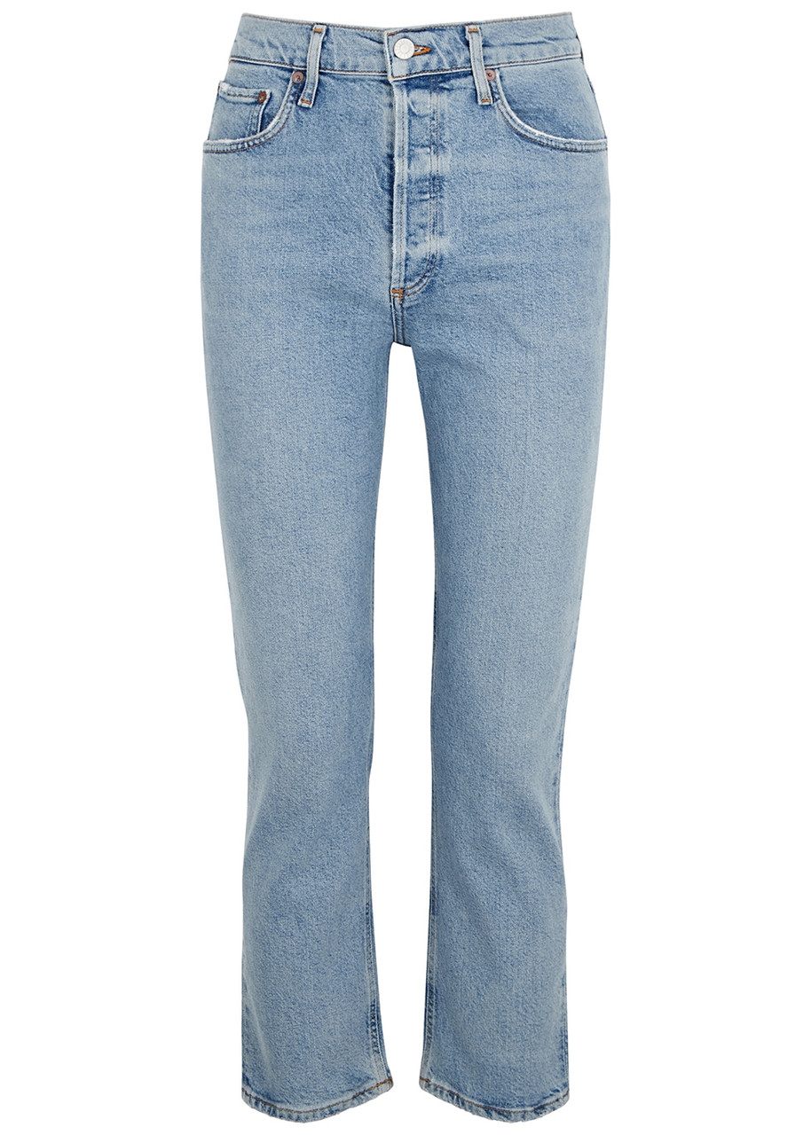 Agolde Riley Light Blue Slim-leg Jeans - W30