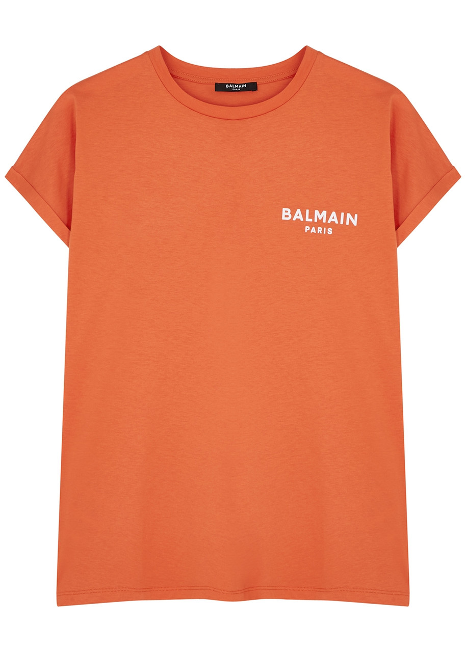 Balmain Logo Cotton T-shirt In Multi