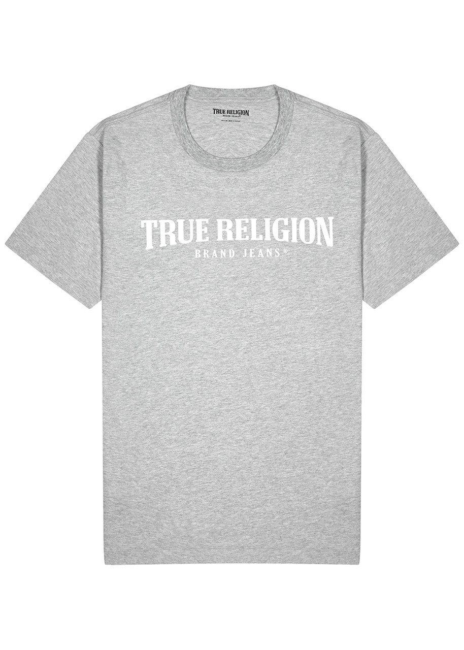 True Religion Grey Logo-print Cotton T-shirt - S