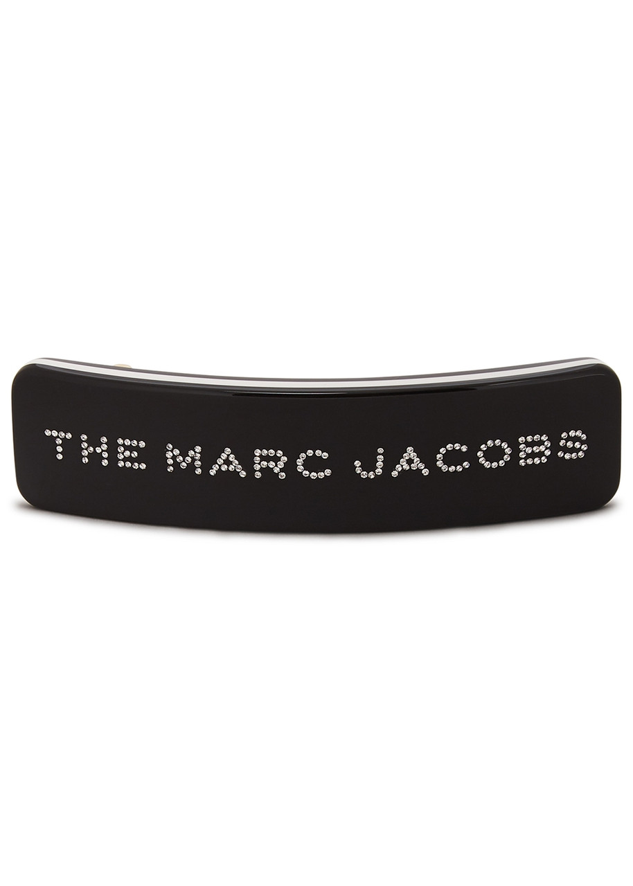Marc Jacobs Crystal-embellished Hair Clip In Black