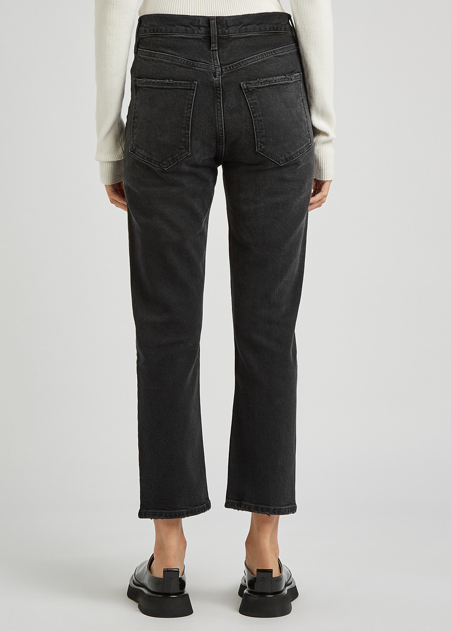  Agolde Riley Black Slim-leg Jeans - W24 