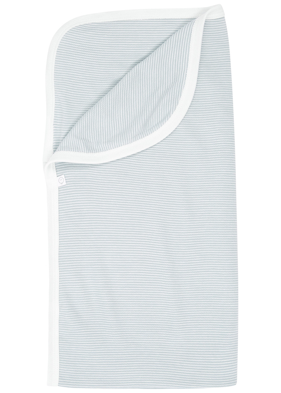 Mori Spot-print Jersey Blanket - Blue