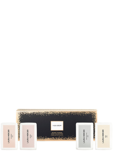 Laura Mercier Secret Garden Soap Collection Set In White