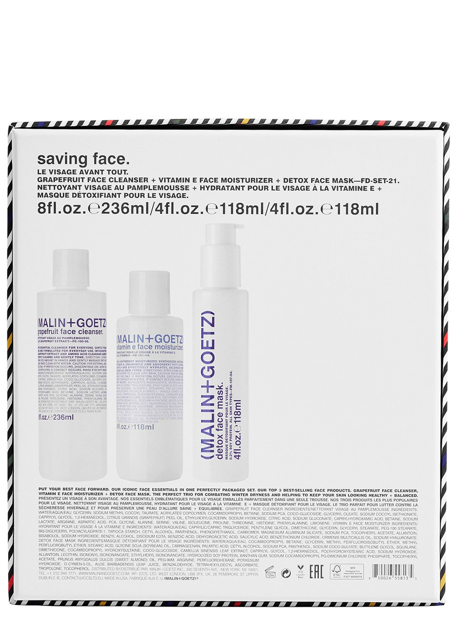  Malin+goetz Saving Face Set 