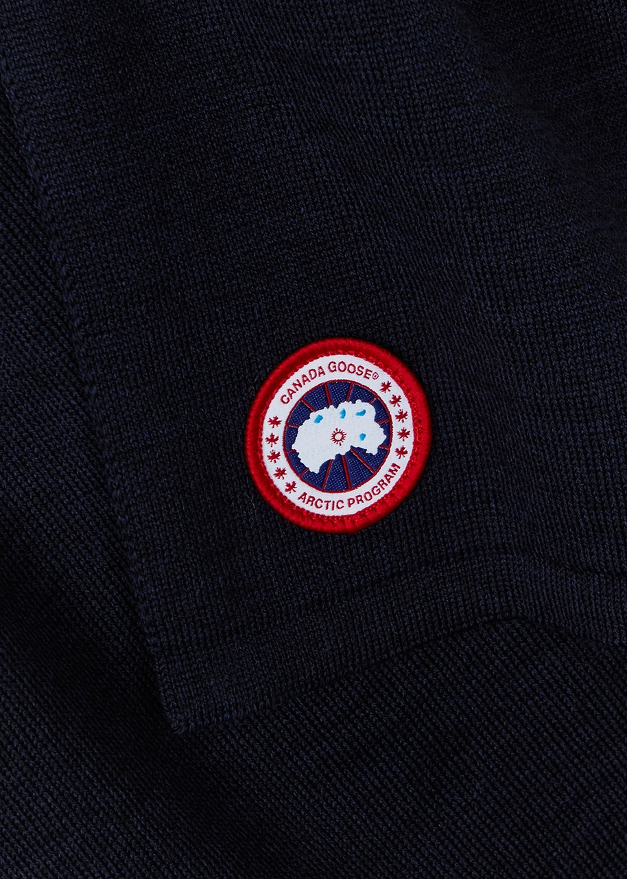  Canada Goose Navy Wool Scarf - Blue 