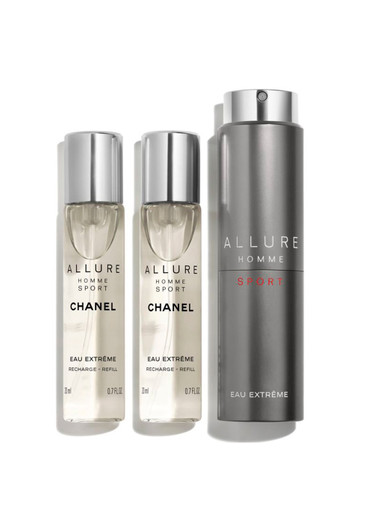 Chanel Allure Homme Sport~eau Extrême Refillable Travel Spray 3x20ml