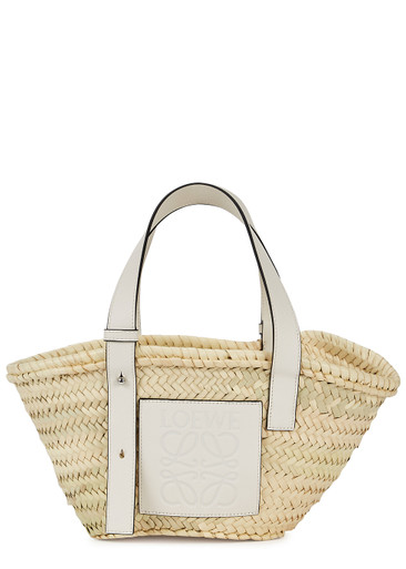 LOEWE Small sand raffia basket bag | Harvey Nichols