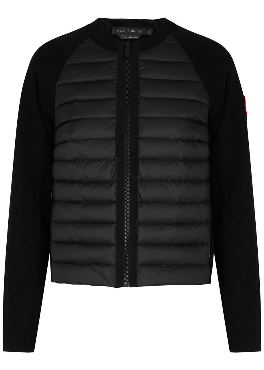 Canada Goose Hybridge Black Wool And Shell Jacket, Jacket, Black, Wool - M