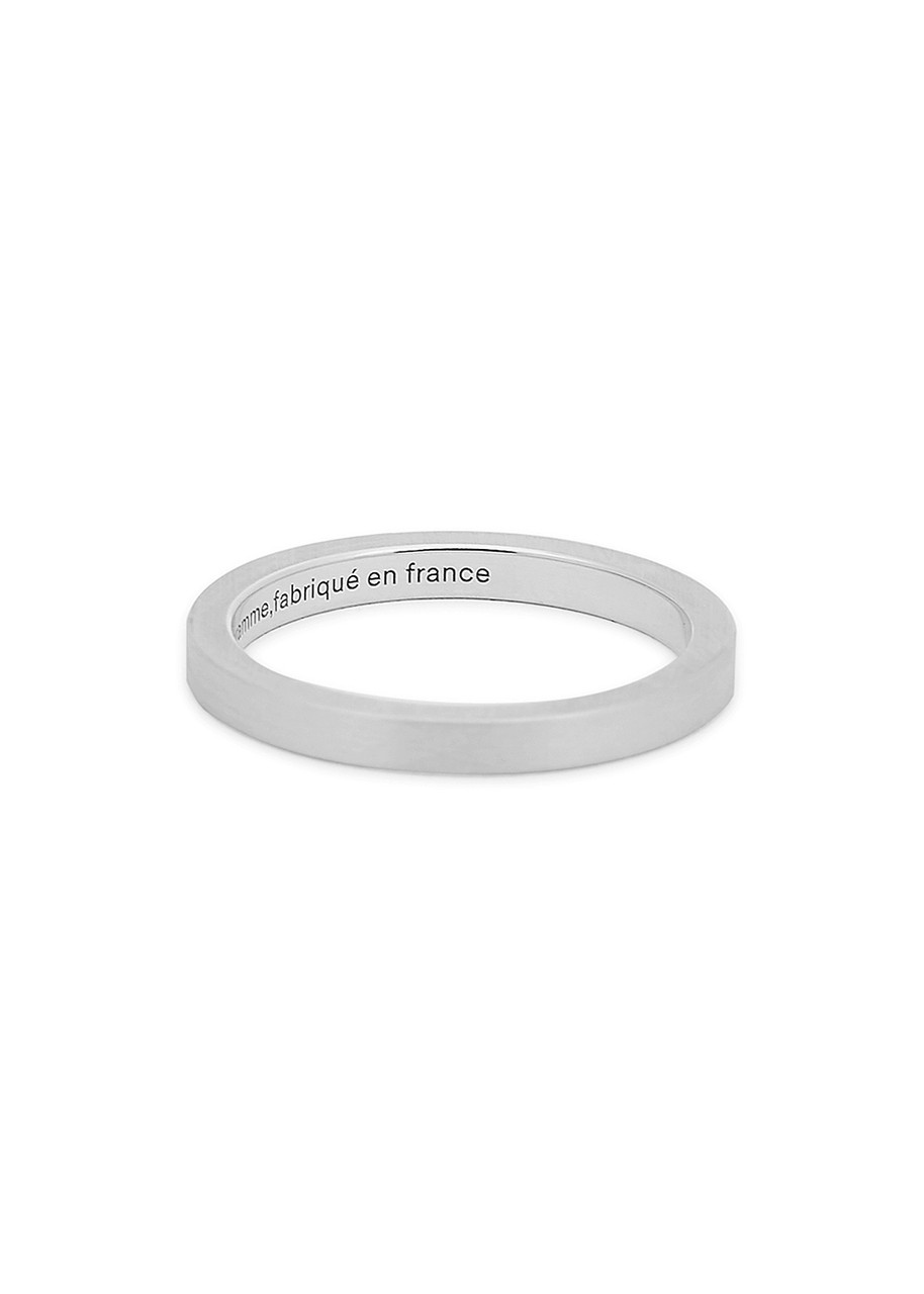 LE Gramme 3g Brushed Sterling Silver Ribbon Ring