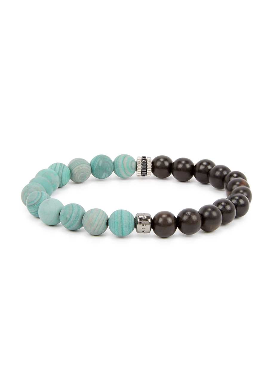  Tateossian Large Nature Beaded Bracelet - Green 