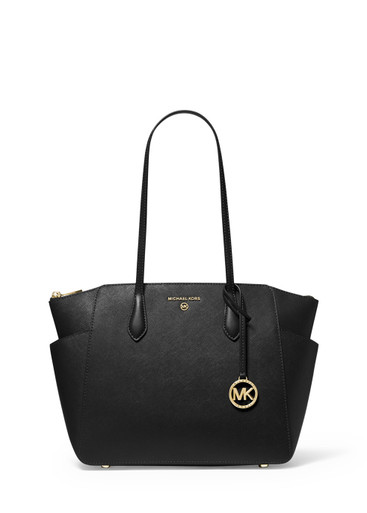 Michael Kors Marilyn Medium Saffiano Leather Tote Bag in Natural