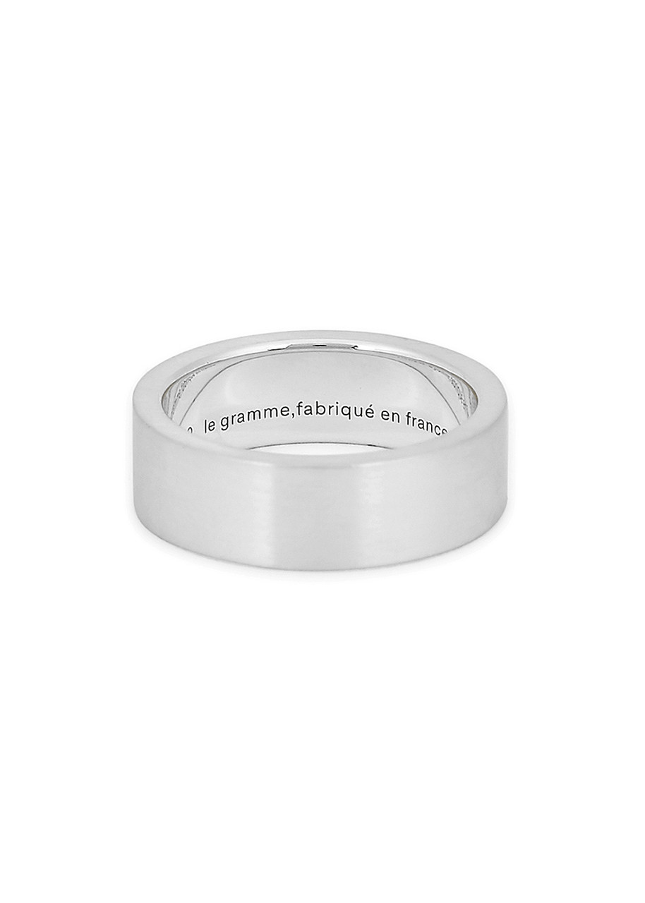 Le Gramme 9g Brushed Sterling Silver Ribbon Ring In Silver
