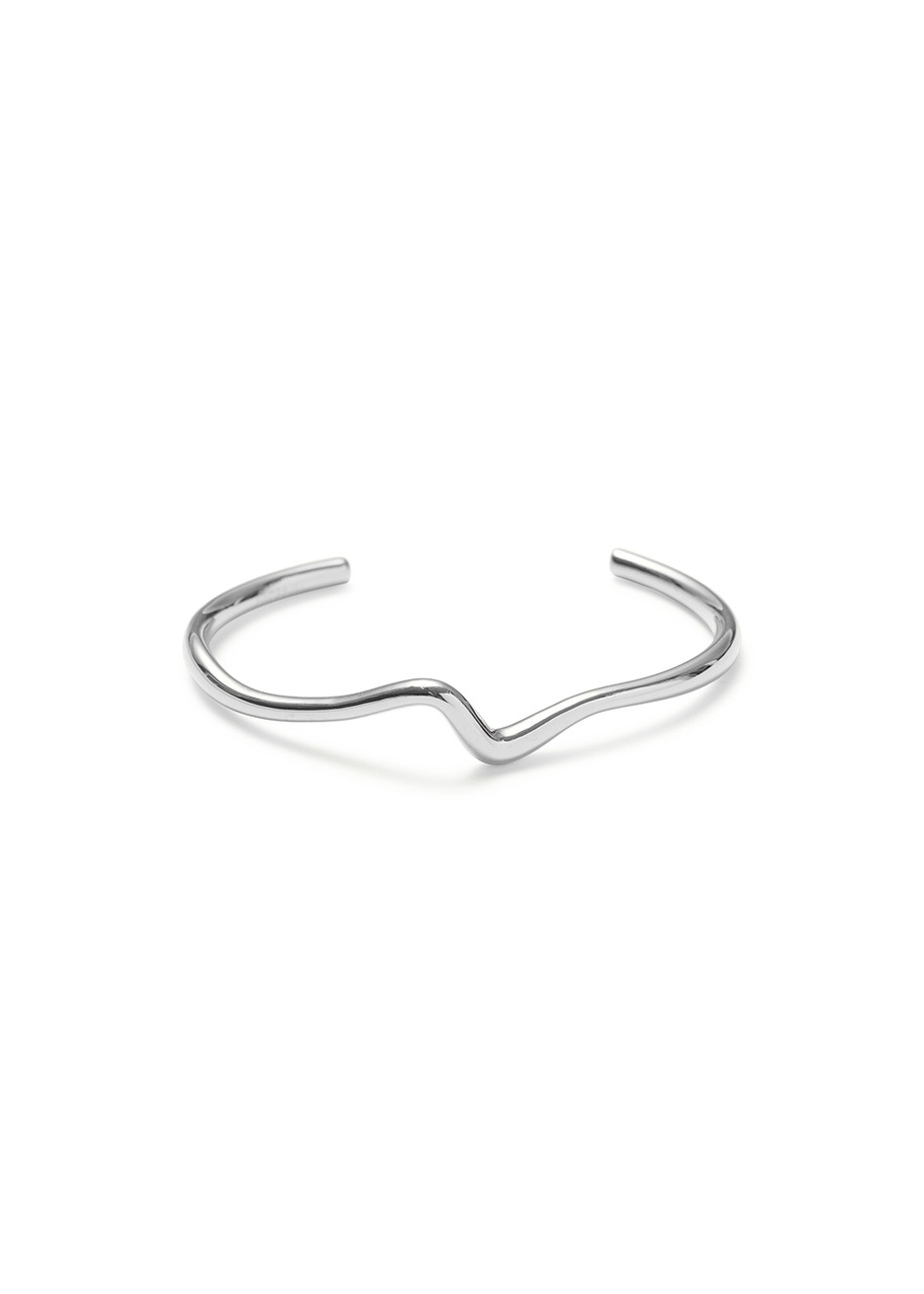 Missoma Molten Wave Silver-plated Bracelet - S