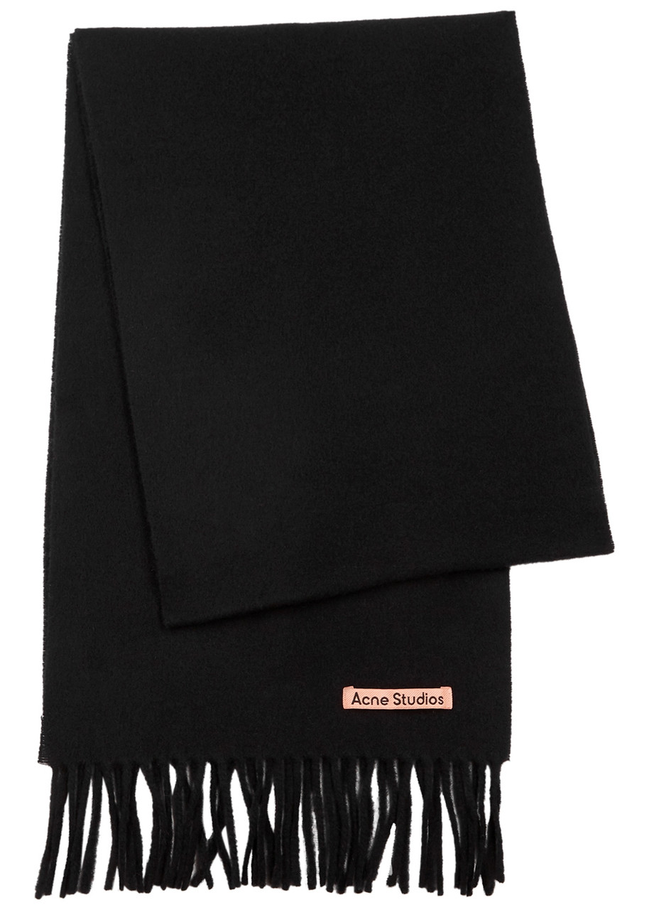 Acne Studios Canada Wool Scarf - Black